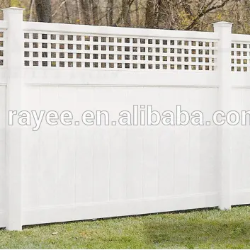 Clôture en PVC de haute qualité, série de clôture en PVC, valla de jardin du canada