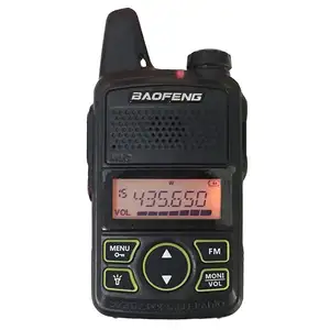 Ricetrasmettitore tenuto in mano radiofonico bidirezionale del walkie-talkie UHF 400-470mhz 20CH della Radio di FM CB del prosciutto di BAOFENG T1 MINI BF-T1 bidirezionale