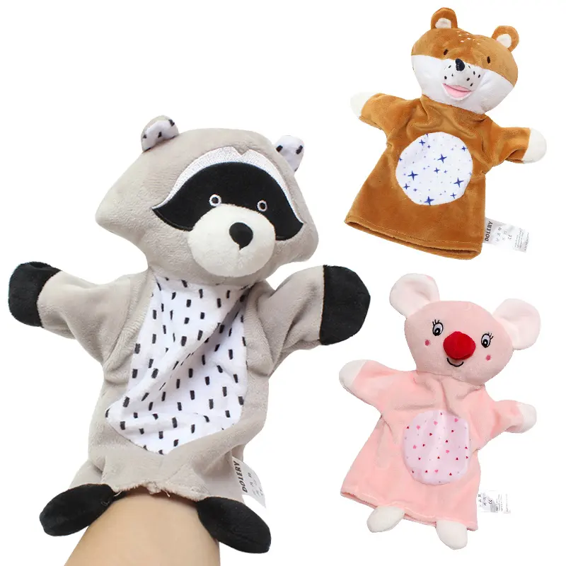 Marionnette DOLERY japonais pour bébés, objet en forme d'animaux, renard, Koala, ours, D119