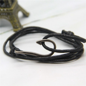 Bracciale in pelle combinazione di nodi in ceramica leone oro gancio per occhi bracciale GPB018 - Product Image 3