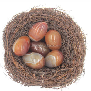 Makul fiyat delinmiş çakra şifa taşları kırmızı Carnelian Yoga yumurtaları - Product Image 5
