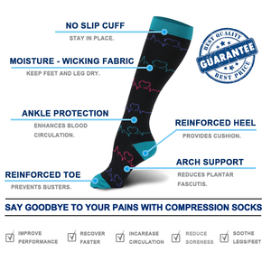 Fuente de la fábrica Calcetines deportivos antideslizantes Medicos graduados de <span class=keywords><strong>fascitis</strong></span> <span class=keywords><strong>plantar</strong></span> calcetines de compresión - Product Image 6