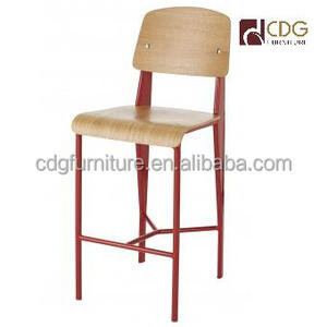 Jean Prouvé estándar de silla muebles silla de diseño réplica moderna barra de metal taburete para la gente pesada - Product Image 2