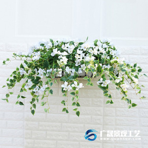 Di alta qualità di fiori appeso vaso di bush real touch wall hanging fiore artificiale <span class=keywords><strong>Bougainvillea</strong></span> - Product Image 2