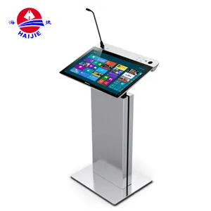 Special simple design aluminum digital pupitre podium/smart lectern