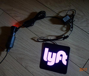 حار بيع! اوبر lyft توهج مضيئة ضوء سيارة ملصقا مع العاكس للسيارة سيارة ملصقا - Product Image 6