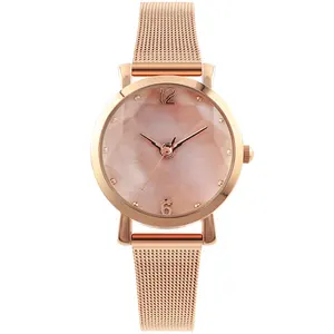 ladies watch wrist custom logo stainless steel back watch shenzhen supplier