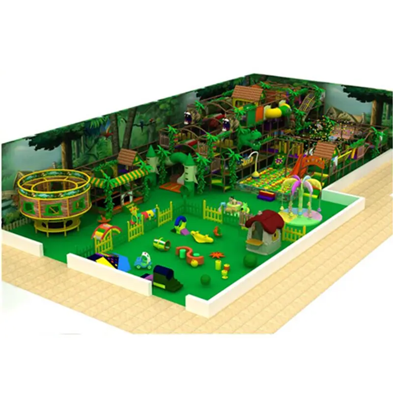 Indoor Kinder spielen Haus ausrüstung mit Spielzeug Kids Foam Park Naughty Castle