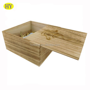 Wood Box Wood Box Gift Craft Packaging Boxes Storage Box Custom Unfinished Wood Keepsake Stash Small Wooden Gift Packing HY TIMBER Accept 14HY-071