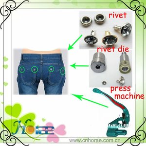 Venta caliente <span class=keywords><strong>de</strong></span> latón metal con 6mm Crystal rhinestone Jean remaches - Product Image 6