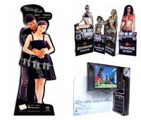 Support de présentation en carton personnalisé, découpes en carton pour films, photos, films, en mousse 3D créative, support de table