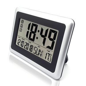 Lớn số lượng lớn hiển thị kỹ thuật số <span class=keywords><strong>LCD</strong></span> báo động đồng hồ treo tường kỹ thuật số bảng đồng hồ reloj de pared kỹ thuật số Đồng hồ bàn - Product Image 4