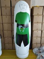 Mannequin de football gonflable pliable multicolore de 2 m pour gardien de but, personnalisable, pour coups francs