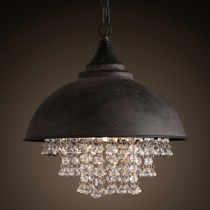 Lampada <span class=keywords><strong>a</strong></span> <span class=keywords><strong>Sospensione</strong></span> Industriale <span class=keywords><strong>Vintage</strong></span> in Ferro Stile Retrò per Decorazione Bar - Product Image 2