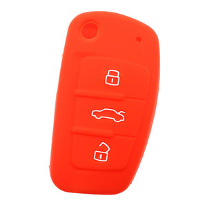 Housse de protection en silicone à 3 boutons pour clé de voiture <span class=keywords><strong>Audi</strong></span> A3 A4 A6 Q7 TT S3 S4 RS, étui de protection pour télécommande, entrée sans clé - Product Image 4