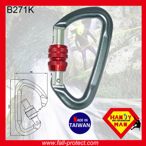 Taiwan 23KN Screw Lock For Wild Sports Carabiner - Product Image 3