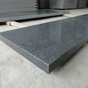 Perfecto en forma de l de granito encimera prefabricada Precio de Xiamen fábrica