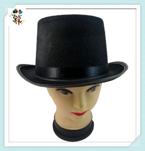 Western Party Style Gentleman Magician Black Felt Top Hats HPC-2095 - Product Image 2