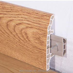Madera y plástico compuesto WPC impermeable plástico rodapié, <span class=keywords><strong>PVC</strong></span> rodapié - Product Image 2