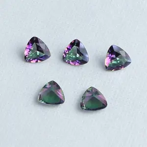 Biljoen cut mystic topaz kleur glas stenen