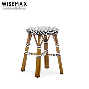 Tabouret de bar en rotin, mobilier de <span class=keywords><strong>salon</strong></span>, bon marché, pour <span class=keywords><strong>bistrot</strong></span>-café, balcon et extérieur, france - Product Image 3