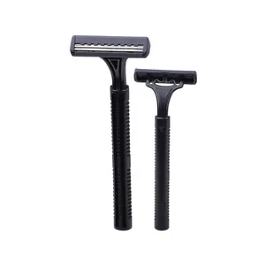 LY-1250 twin shaving blades black fixed head razor