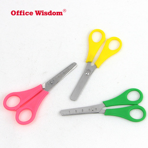 Giá Thấp Tùy Chỉnh Logo Màu Sắc Trẻ Em Trường Sử Dụng Ít Kéo Cắt Kéo Nhỏ Với Vỏ Bọc Và Quy Mô Đánh Dấu - Product Image 6