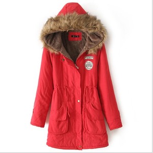 Ecoparty <strong>Womens</strong> S-XXXL <strong>Warm</strong> Fur Collar 13 Colors Long Coat Hooded Slim <strong>Winter</strong> Parka Outwear <strong>Jacket</strong> - Product Image 2