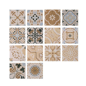 Classic Moroccan Design Ancient Pattern Ceramic 200x200 mm Decorative Art Tile for Wall and Floor