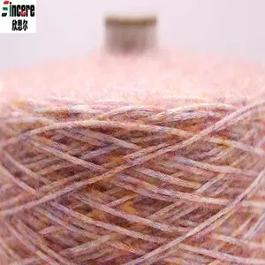 High Quality Dyeing Of Fancy Sprayed Knitting Yarn 1/2.9NM 38%Acrylic 32%Nylon 21%wool 9%Alpacal