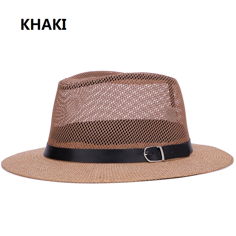 Недорогая летняя федора с плоским козырьком для мужчин