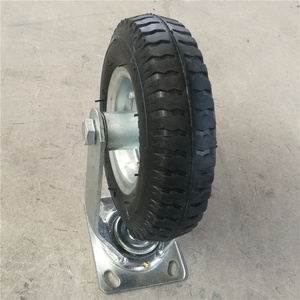 Roue pneumatique polyvalente en caoutchouc <span class=keywords><strong>support</strong></span> en acier roue pivotante de 8 pouces taille 2.50-4 - Product Image 4