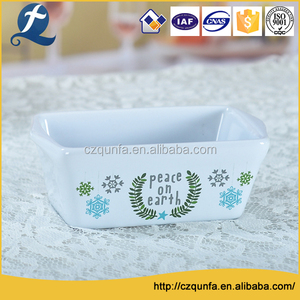 Calidad Alimentaria calor resistido bakeware mini cerámica para el hogar cuadrado para hornear <span class=keywords><strong>pizza</strong></span> - Product Image 1