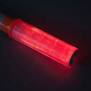 Tragbare Verkehrs signal Zauberstab Licht Baton Red LED Verkehrs sicherheits fackel mit Magnet fuß - Product Image 4