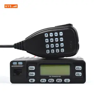 HYS 25W جهاز مرسل ومستقبل صغير VHF UHF المزدوج الفرقة تشويش إذاعي الطفل المحمول جهاز الإرسال والاستقبال اللاسلكي