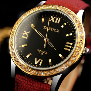 <span class=keywords><strong>Orologio</strong></span> da Polso Yazole Z 359 con Cristalli Diamantati, Design Unico di Lusso in Oro Rosa, Impermeabile, Luminoso, Originale di Fabbrica per Donne - Product Image 3