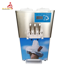 3 Hương Vị Thương Mại Mềm <span class=keywords><strong>Ice</strong></span> <span class=keywords><strong>Cream</strong></span> Làm Sữa Chua Đông Lạnh Mềm Phục Vụ Máy Làm Kem Với Cầu Vồng Syrup Hệ Thống - Product Image 4