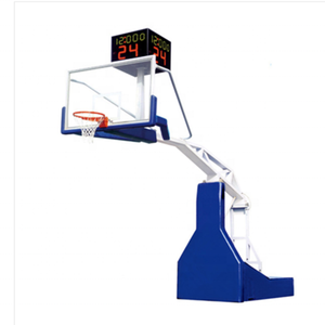 Canestro da <span class=keywords><strong>Basket</strong></span> <span class=keywords><strong>Portatile</strong></span> Standard FIBA per Interni ed Esterni con Regolazione Idraulica e Tabellone in Vetro Temperato - Product Image 2