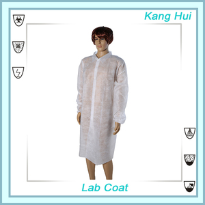 100% en polypropylène bleu <span class=keywords><strong>blouse</strong></span> <span class=keywords><strong>jetable</strong></span>, sarraus de laboratoire <span class=keywords><strong>jetable</strong></span> à bas prix - Product Image 3