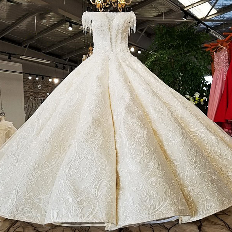 LS62101 plus size bohemian wedding gowns little train cheap white wedding reception dress