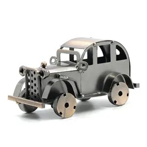 Железные ретро-модели автомобилей Mettle, европейские домашние украшения, антикварные изделия ручной работы