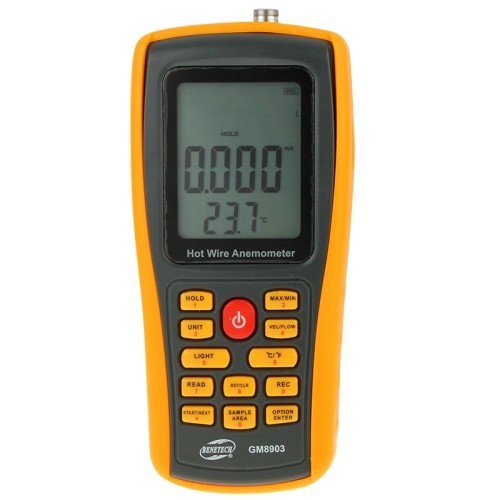 GM8903 2.6 inch LCD Screen Digital Handheld Hot Wire Wind Speed Wind Temperature Anemometer