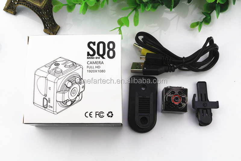 Mini Caméra SQ8 Mini DV Caméra 1080 P Full HD Voiture DVR Enregistreur Mouvement Sans Fil En Aluminium Caméra Vidéo
