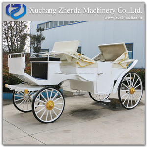 Romantico Visite Turistiche cavallo carraige <span class=keywords><strong>bianco</strong></span> wedding carriage La Visita del Carrello per la vendita - Product Image 2