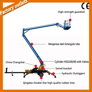 Piattaforma Elevatrice Articolata Idraulica Mobile su Rimorchio da 12m - Product Image 4