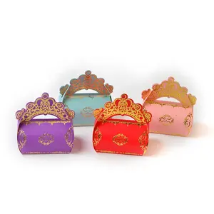 European Luxury Wedding gift Creative Hot Stamping Candy Packaging Small Candy Paper Box