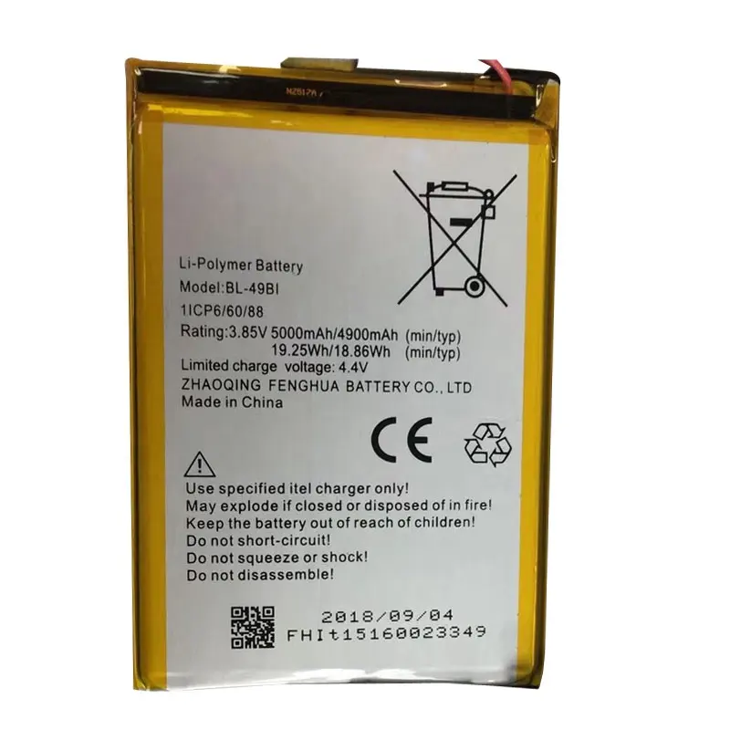 New 100% Genuine BL-49BI 5000mAh Battery for Itel BL-49BI Mobile Phone