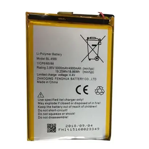 新 100% 正品 BL-49BI 5000 mAh 电池，用于 BL-49BI 手机