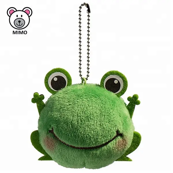 Meilleures ventes Animal en peluche grenouille verte porte-clés mode personnalisé mignon enfants Mini jouet en peluche grenouille en peluche