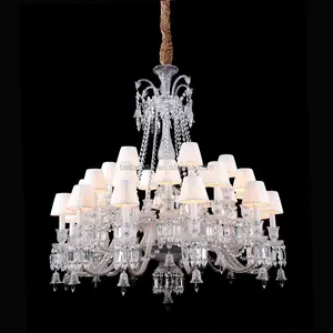 Jelas Warna Murano Kaca Senjata Waterford Crystal Chandelier